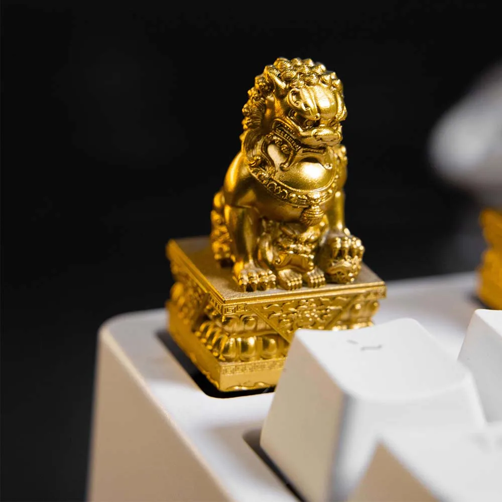 Customized ESC Keycaps 3D Lion Resin Keycap for Cross Switch Mechanical Gaming Keyboard Personalized Gift  Gold Gray White Caps