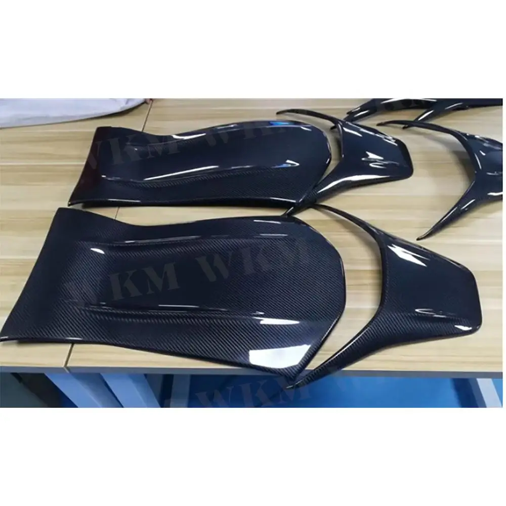

Carbon fiber Seat Back Cover Trim Decoration Stickers For Mercedes Benz A45 CLA45 GLA45 C63 AMG C43 E63 2012-18 4PCs/Set