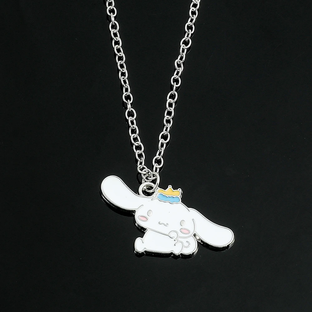 Sanrio Kawaii Cinnamoroll Necklace Cute Baby Cinnamoroll Pendant Neck Chain for Women Jewelry