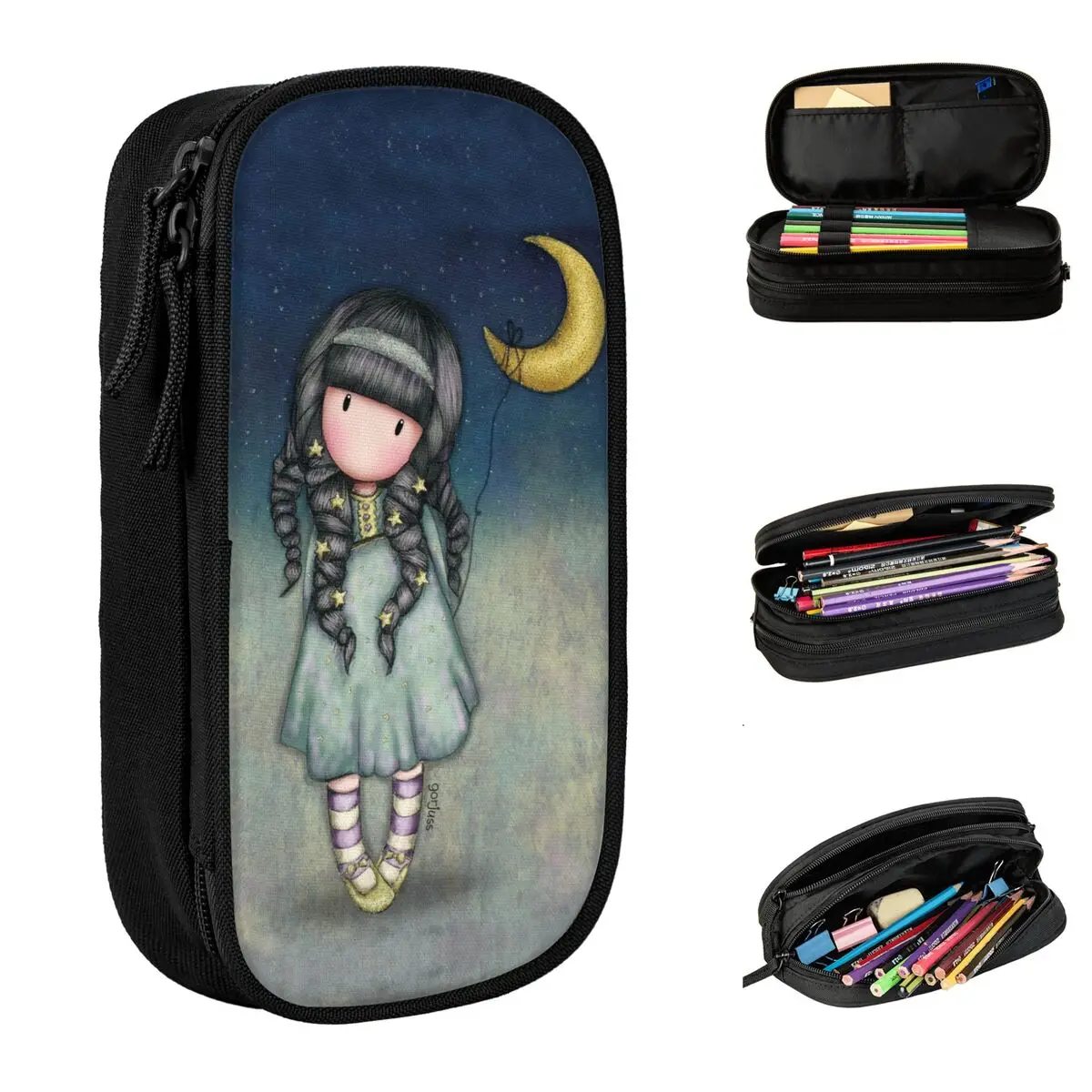 Santoro Gorjuss Merch Pencil Case Large-capacity School Accessories Pencil Case Stationery Amazing Gift