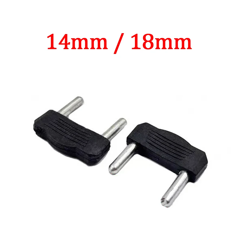 10PCS 3mm Short Circuit Plug RCA Audio and Video Wiring Board Banana Plug 14mm 18mm Spacing 2-Pin Connection Plug