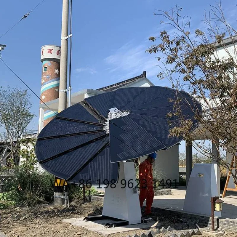 Urban Outdoor Low-Carbon Lighting Monocrystalline Solar Panel PV Solar Flower MPPT 2.65kW 220V