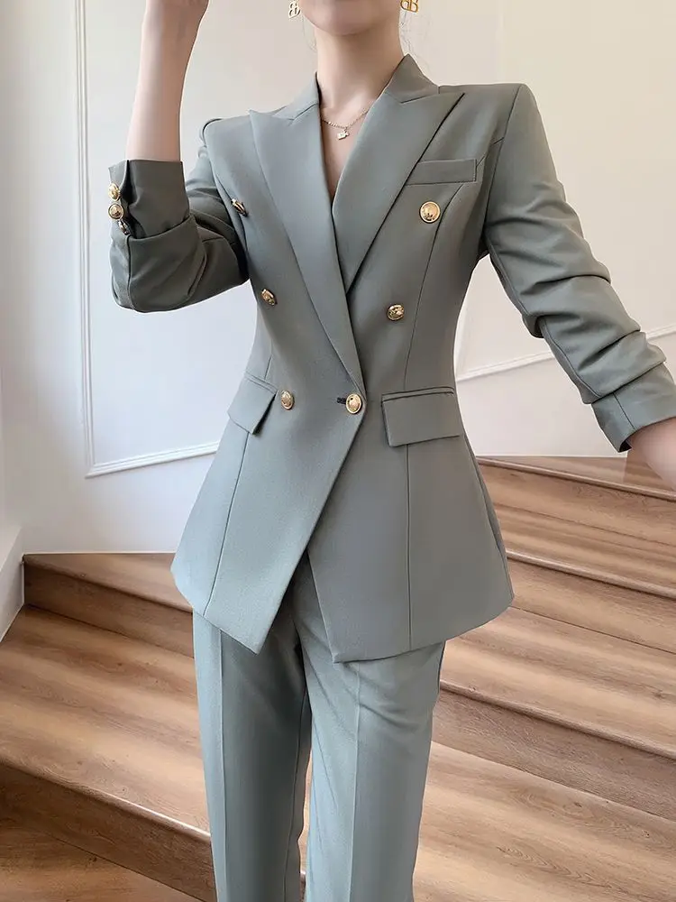 2-B14  Suit for women Spring and Autumn 2023 new style high-end professional wear tament goddess style formal work suit