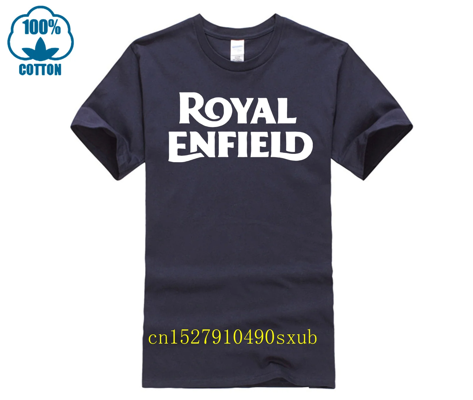 Una delle magliette da uomo per moto retrò britanniche Royal Interceptor Fashion Enfields T Shirt