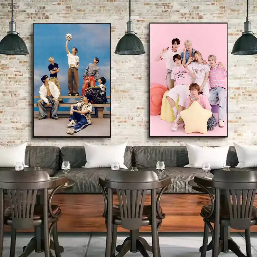 R-RIIZE ألبوم بوم بوم باس ملصق HD الفن لزجة جدار مقاوم للماء غرفة المعيشة المنزلي غرفة نوم بار الديكور الجمالي #4