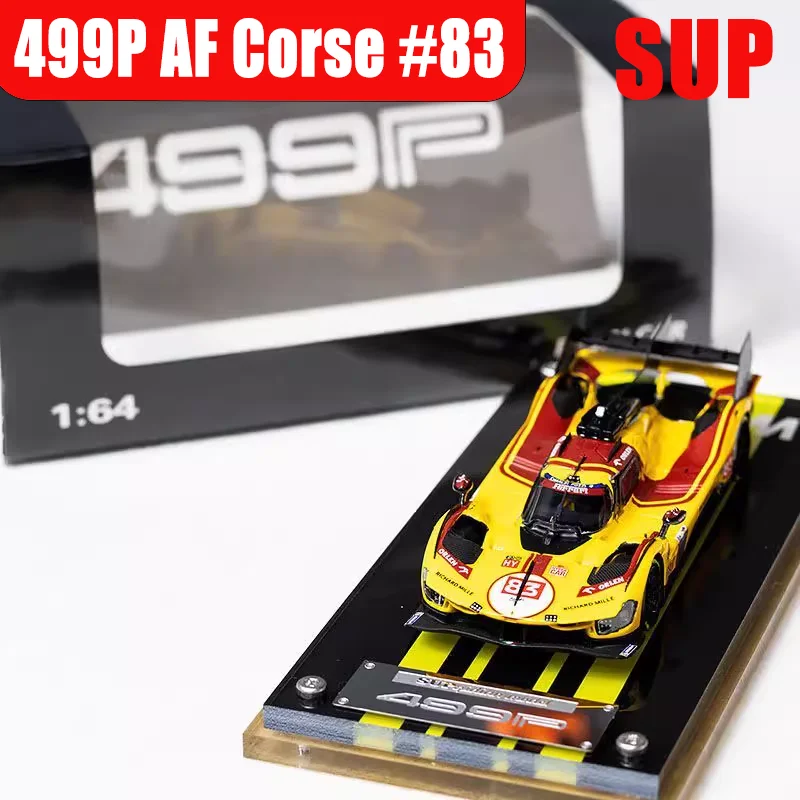SUP 1/64 499P AF Corse # 83 2025 Wyścigi Le Mans 24-godzinne Zabawka Samochodowa z Odlewu Stopu Metalu Model Kolekcjonerski Prezent dla Chłopca na Boże Narodzenie