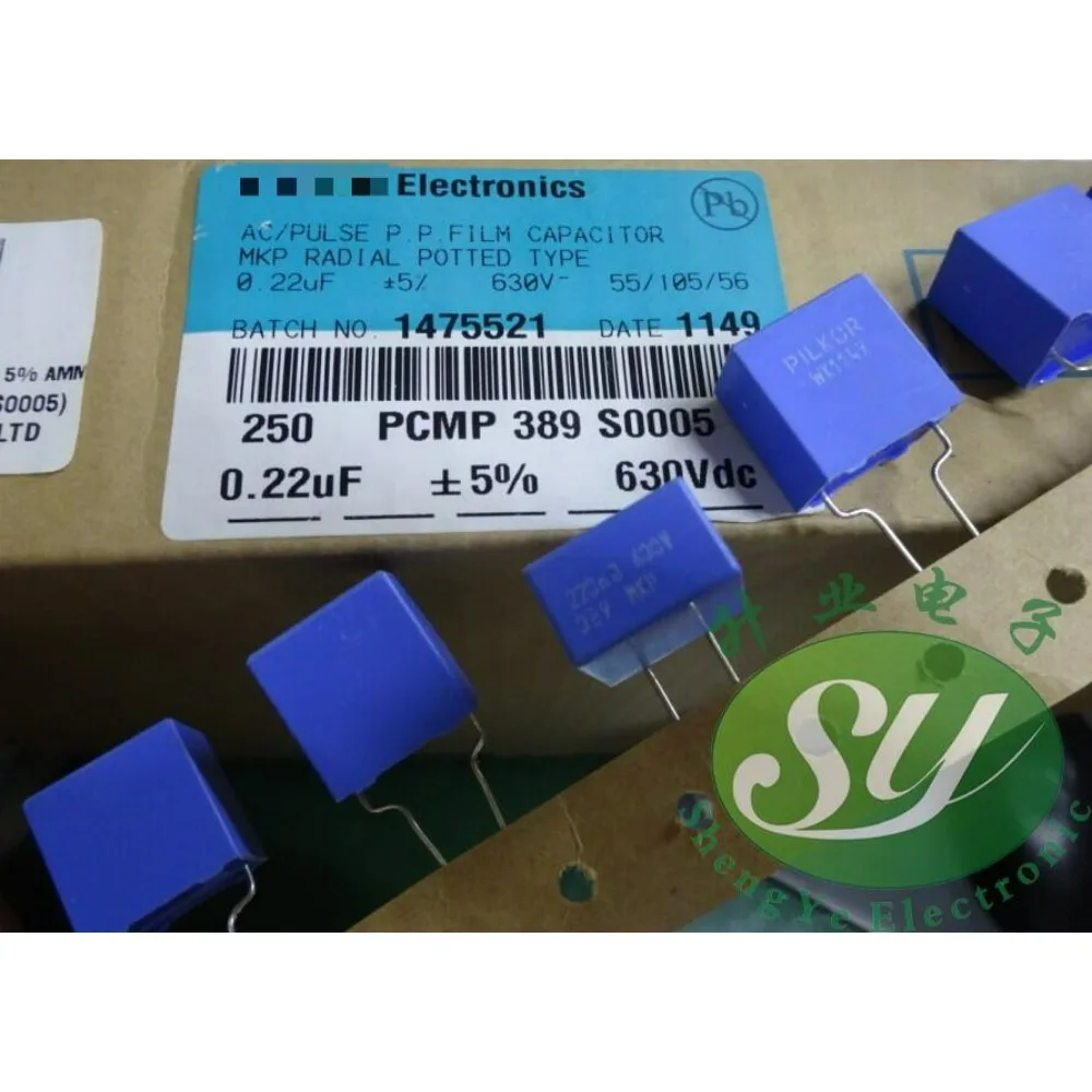 

10PCS MKP 0.22uf/630v 220nf u22 224 new 8mm film capacitor