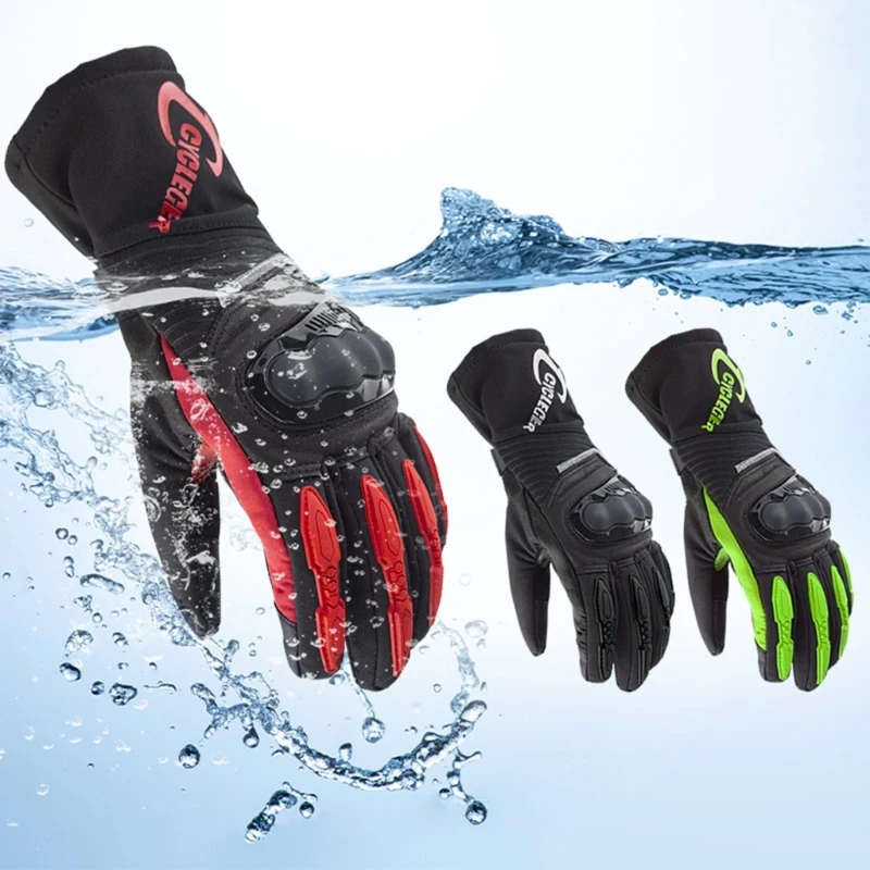 Four Season Motorcyclist Gloves Breathable Protective Gears Four Season with Enhanced Grip & Touch Screens Functionality