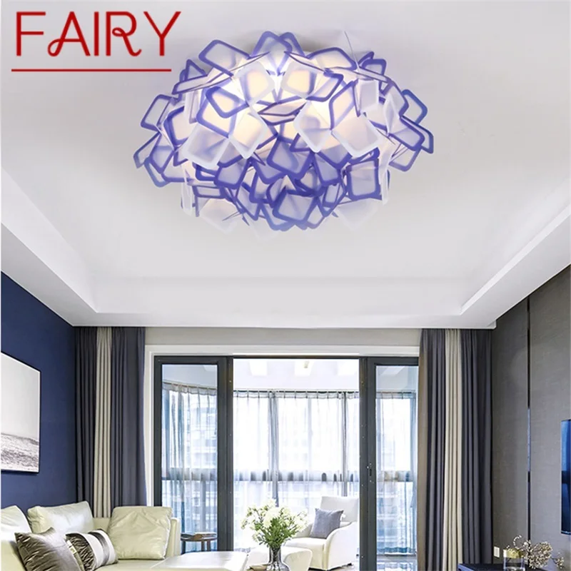 FAIRY Nordic Dimmer Pendant Lamp Creative Design Remote Control Romantic Decorative Chandelier LED Living Room Lighting