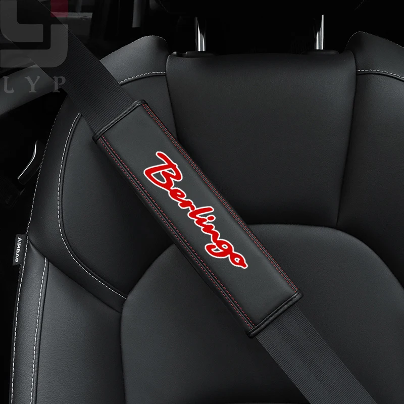 

1pcs Car Seat Belt Cover Shoulder Strap Pad Auto Accessories for For For Berlingo Logo C4 C3 C5 Auto Interior Decor Accessory