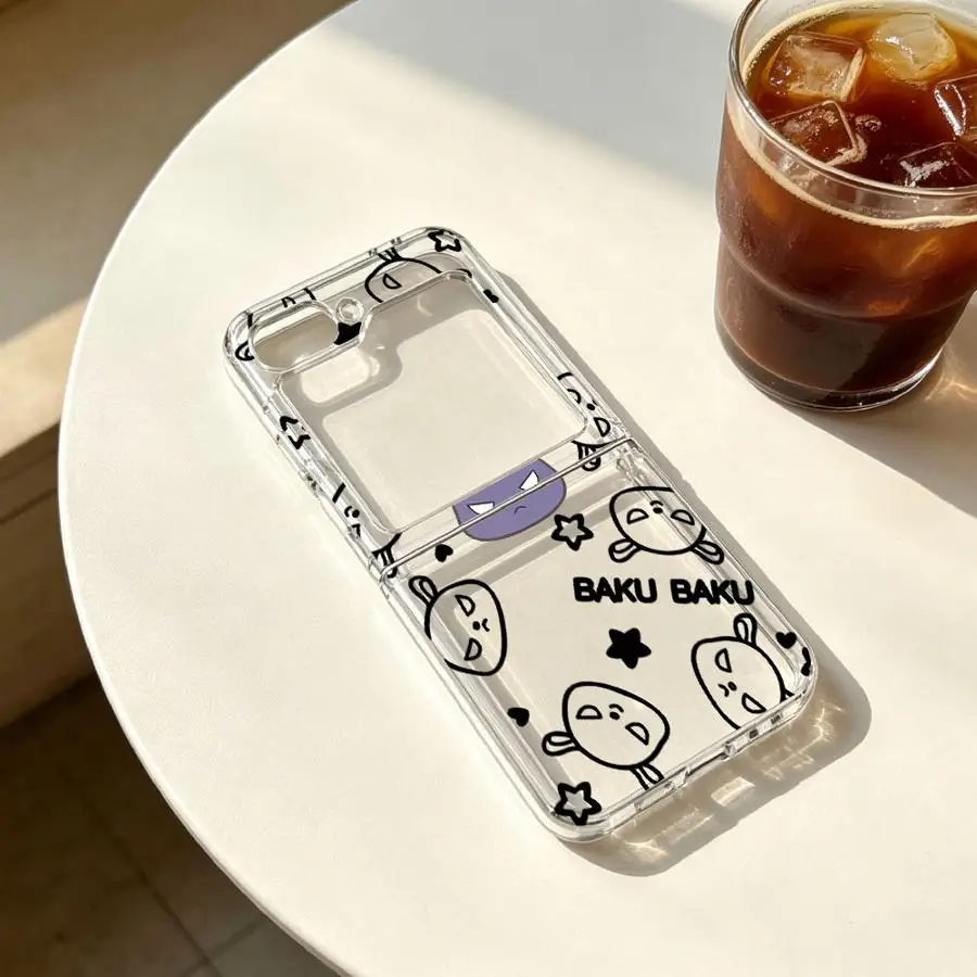 Case for Samsung Galaxy Z Fold 7 6 5 4 3 Z Flip 7 6 5 4 3 Phone Cover Sanrio Kuromi