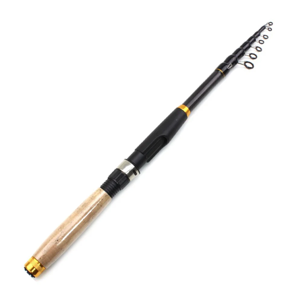 Ultra Short Telescopic Spinning Fishing Rod Carbon Fiber Portable Fishing Pole Offshore Fish Rod for Fisherman