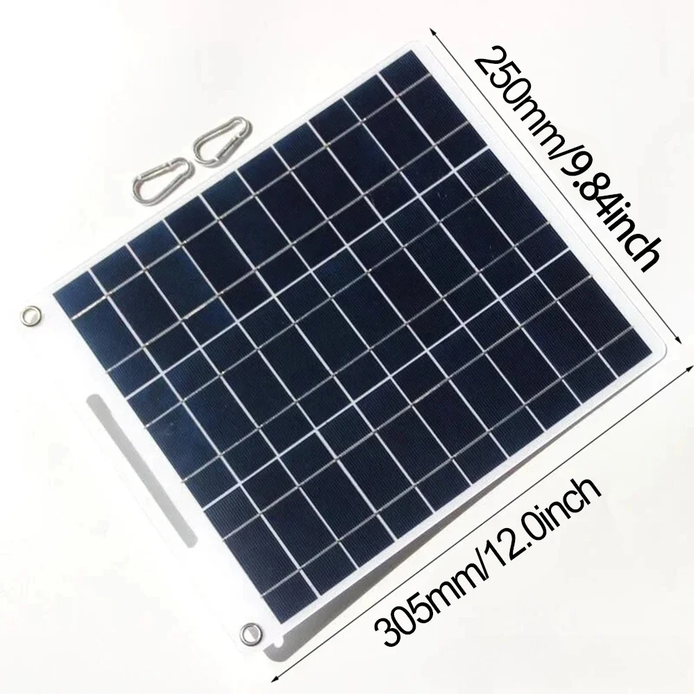 Solar Panel Charger Kit with100A Smart Controller Portable Charger for Home RV Camping Includes Hooks Cables & Alligator Clips