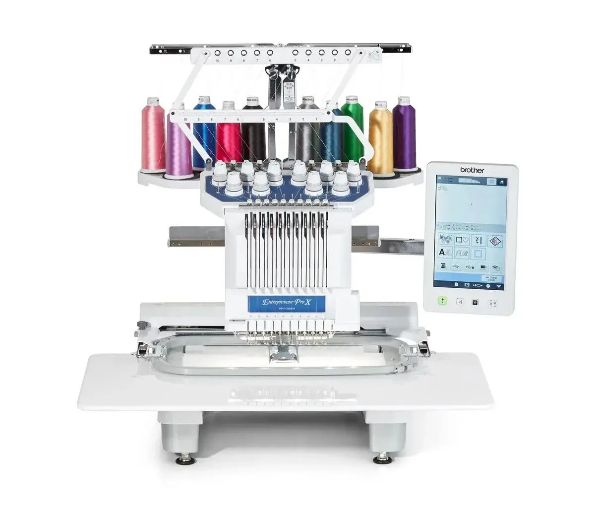 

СОВЕРШЕННО НОВАЯ 10-игольная вышивальная машина Brother PR1055X + рамка для крышек PRCF3 | Профессиональный класс