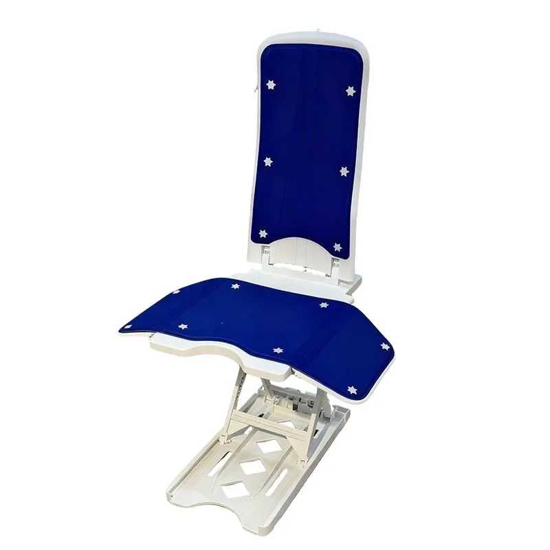 

Electric Lift Bath Chair Metal Waterproof Non-slip Elderly Disabled Multifunctional Folding Bath Stool for Bathroom