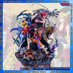 20cm One Piece Anime Figures Luffy Figure Kid Trafalgar 3 Captain Action Figurine Doll Collection Ornament PVC Model Gift Toys