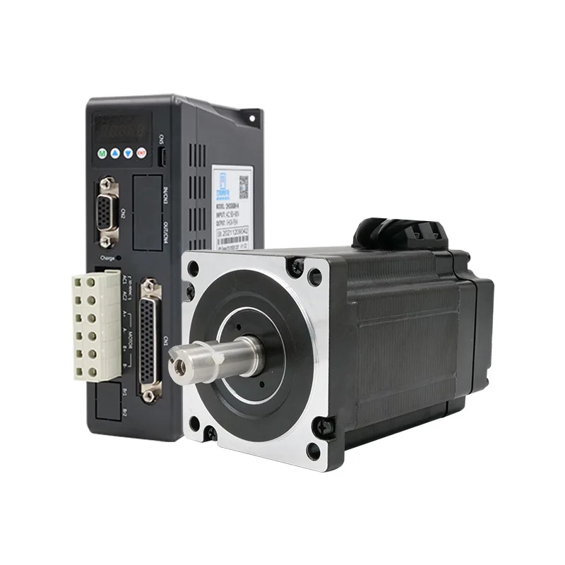 86J18118EC-1000-LS+2HSS858H-N Nema 34 6A high torque high speed hybrid stepper servo motor and driver