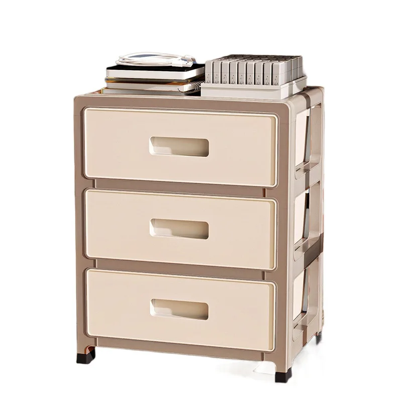 

Утолщенный прозрачный комод-органайзер для игрушек и хранения вещей в спальне, прикроватная тумбочка для гостиной