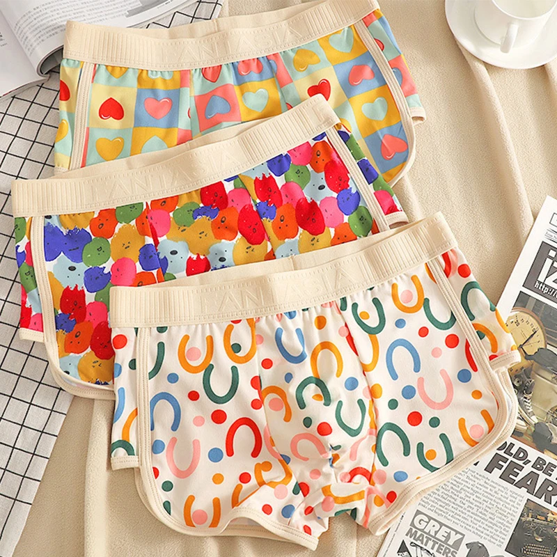 

Fashion Print Men Underwear Ice Silk Large Size Boxer Shorts Cuecas Masculina Mid-rise Breathable Panties Quick Dry Underpants