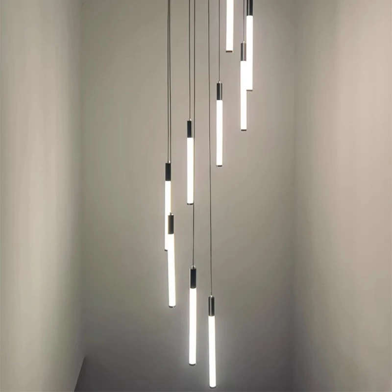 Modernos Lustres LED para Decoração de Casa, Luz Pingente, Lâmpadas, Suspensão, Iluminação Interior, Escadaria, Sala de Estar