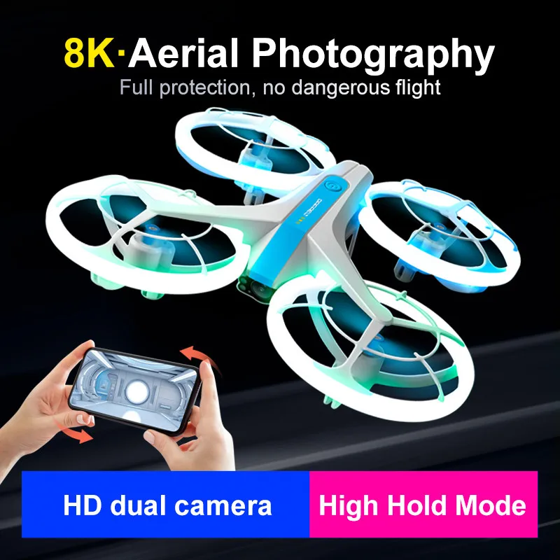 V33 Mini Drone 8K 4K HD Camera 2.4G 4CH Remote Control Helicopter Altitude Hold Rc Quadcopter Aircraft Kid Toy For Children Gift