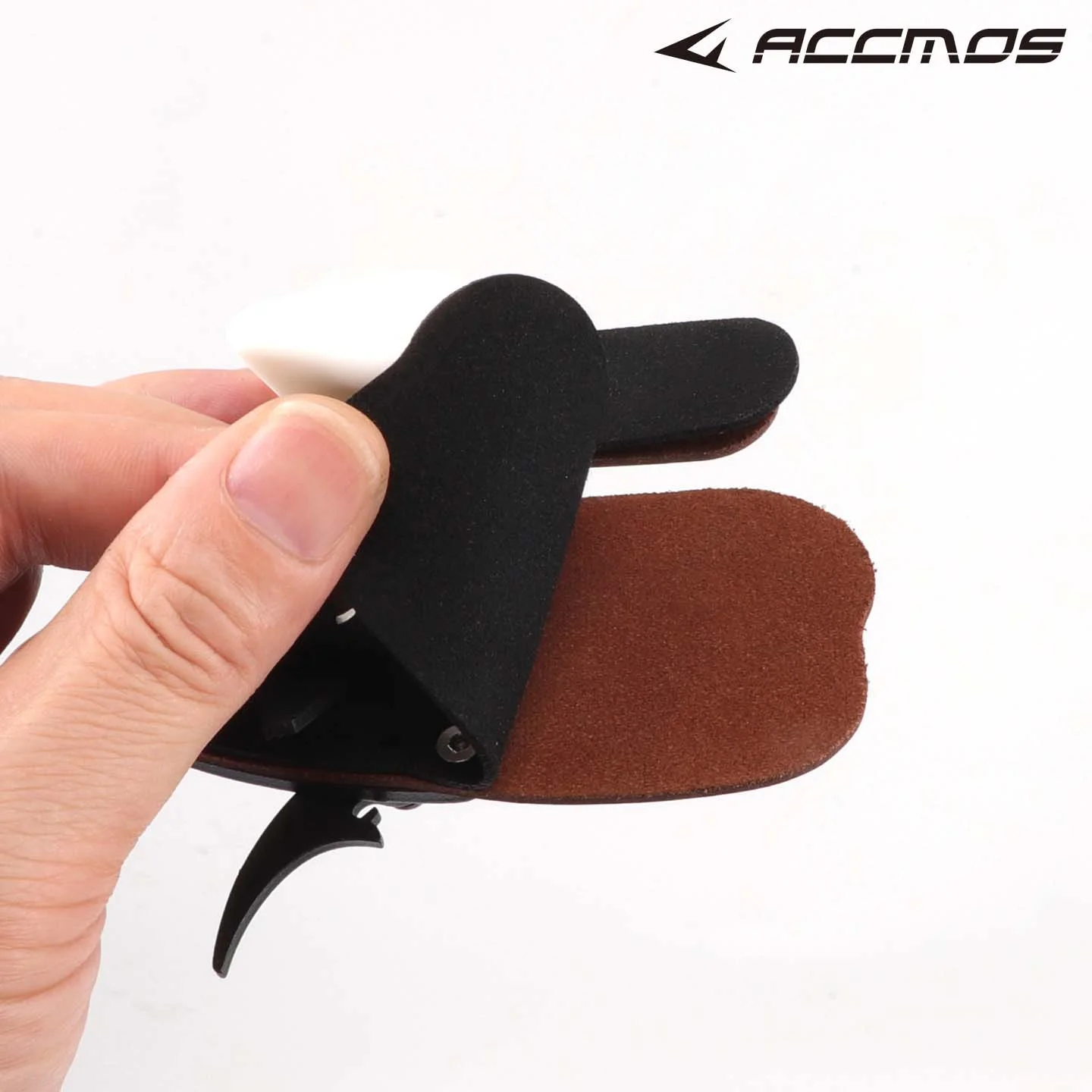DECUT Right Hand Archery Finger Tab Protection Pad Glove Tab - Shooter Guard Finger Protector view 6