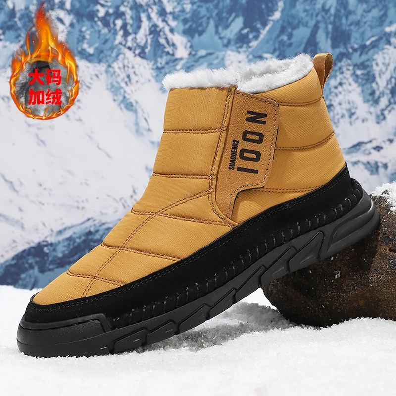 

men boots 2025 New Winter Slippers Warm Men Shoes Waterproof Non-Slip Plush Sneakers Male tenis shoes Boots Men Sneakers Winter