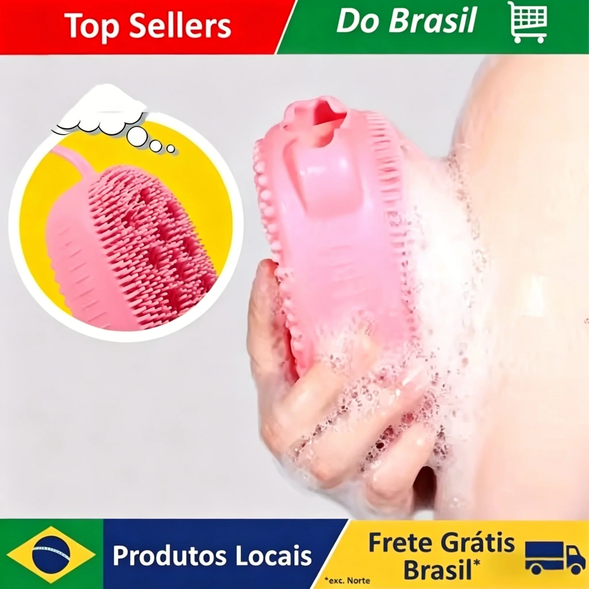 Silicone Bubble Brush Double-Sided Exfoliating Soft Bath Scrubber Massage Shower Brush Deep Body Skin Massage Cleaning Tools