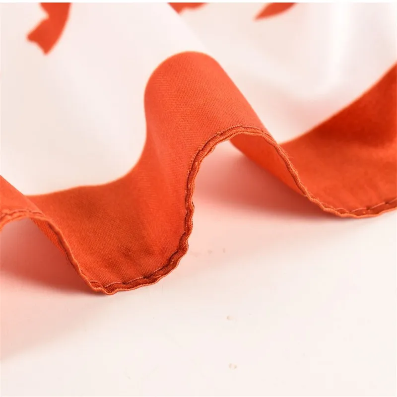 90CM Square Zebra Stripes Print Silk Satin Scarves Women Kerchief Neck Scarf Shawl Wrap Muffler Pareo Bandanna Hair Accessories