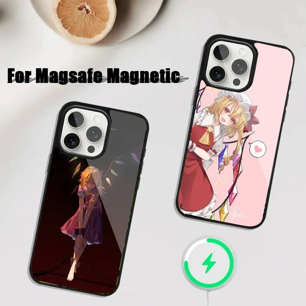 

TouHou P-Project Flandre Phone Case For iPhone 17,16,15,14,13,12,11,Pro,Max,Plus,Mini,SE4,E Magnetic Magsafe Wireless Charging