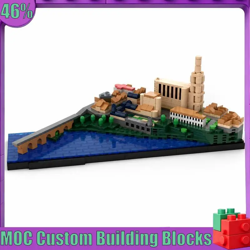 629 PCS Albi Architecture Landmark MOC Model Custom Puzzle Building Blocks DIY Assembly Creative City Collection Display Gifts