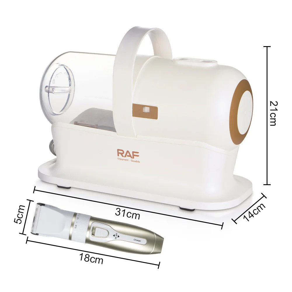 가정용 애완 동물 진공 청소기 개 손질 키트 헤어 리무버 5 개의 손질 도구가있는 휴대용 애완 동물 진드기 제거제