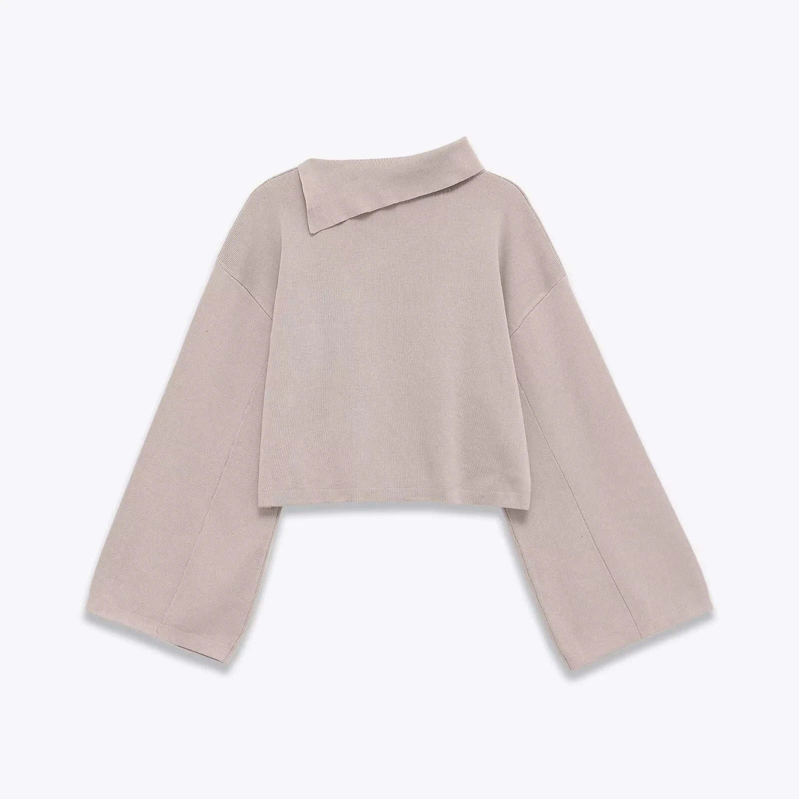 2025 شتاء جديد المرأة عادية عصرية بسيطة طويلة الأكمام توالت الرقبة الناعمة البلوز البنطال القصير #2