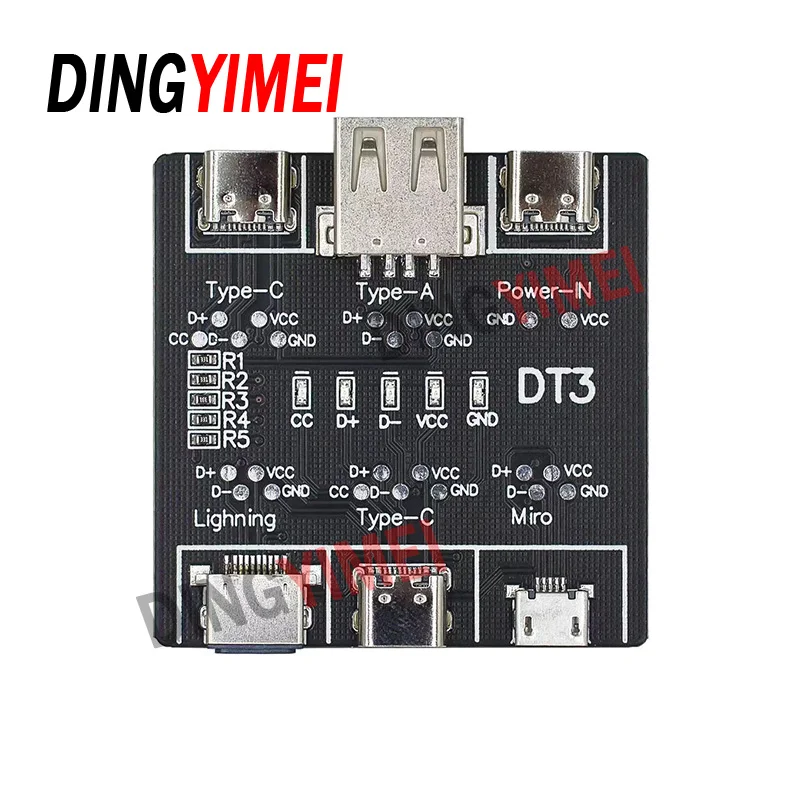 USB Data Cable On-Off Detection Board for Micro Type-C Port DT3 USB Cable Tester Fast Detection Lightweight Durable image 4