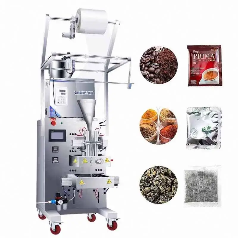 4-Side Vertical Forming Snacks Packing Machine Plastic Bag Sealing Granule Powder Filling Pouch