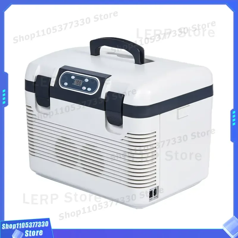 18L Mini Fridge Portable Cooler with Digital Temperature Display Dual Cooling System for Car Home Office Dorm Room Use