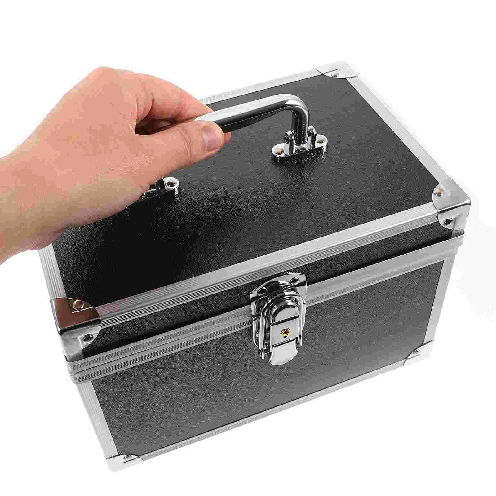 on The Clock Massage Tool Box Tools Multi-purpose Toolbox Aluminum Alloy Storage Case