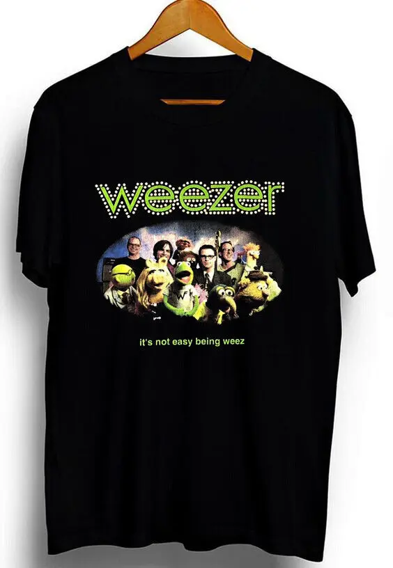 Weezer 2002 It'S Not Easy Being Weez Black T Shirt Vintage Retro