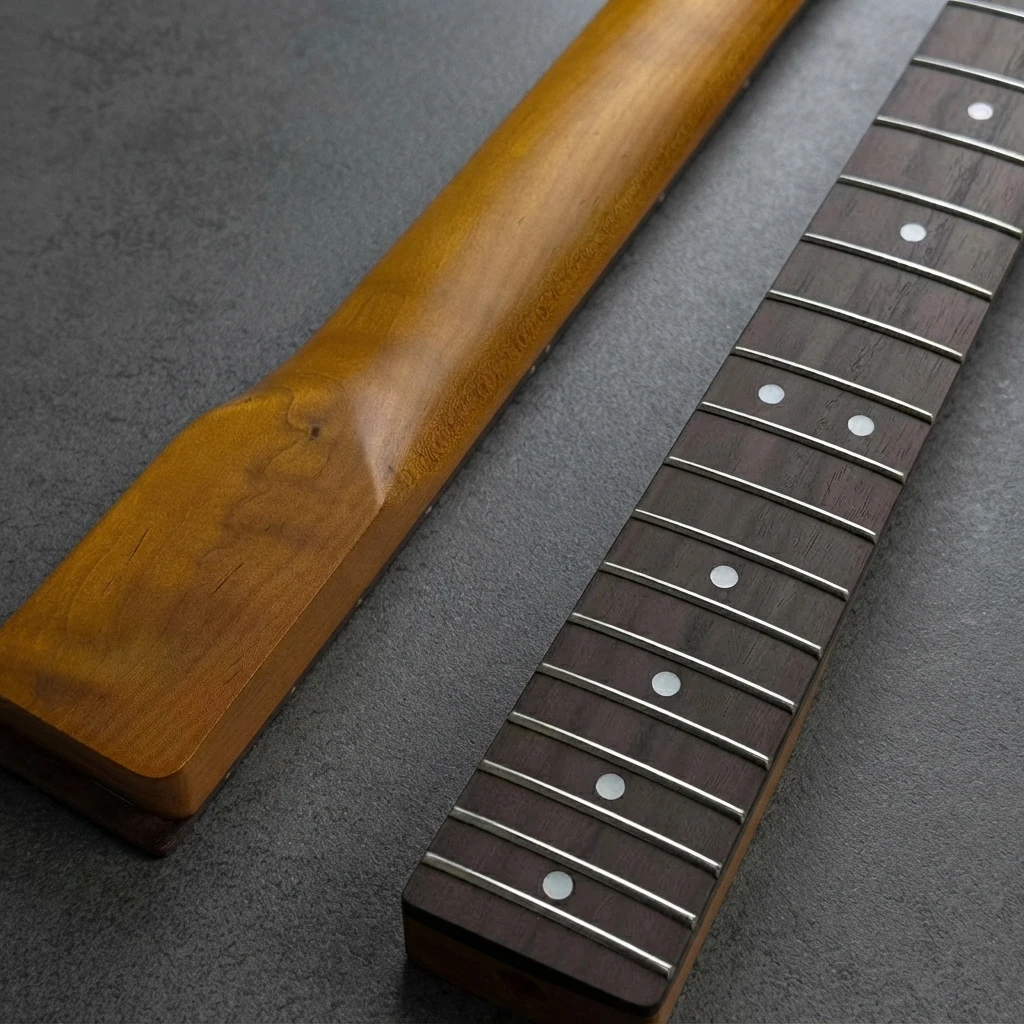 22 Fret Dark Fretboard TL Neck, Roasted Construction, Standard Radius, Gloss Finish, 56mm Heel Truss Rod Replacement Part