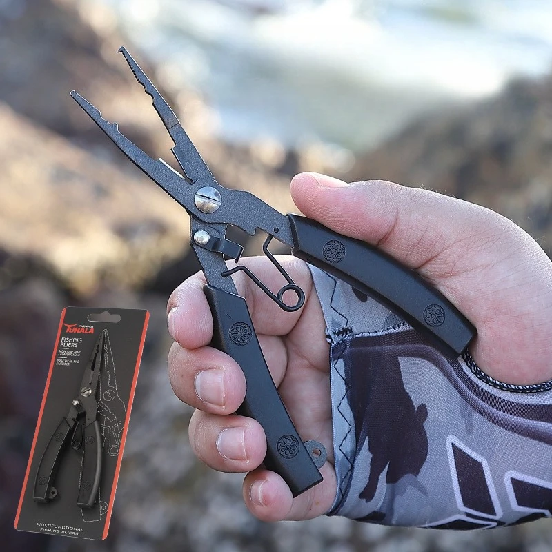 

Удобные рыболовные плоскогубцы из нержавеющей стали с нескользящей ручкой и инструментом для снятия крючков — прочные и многофункциональные рыболовные ножницы