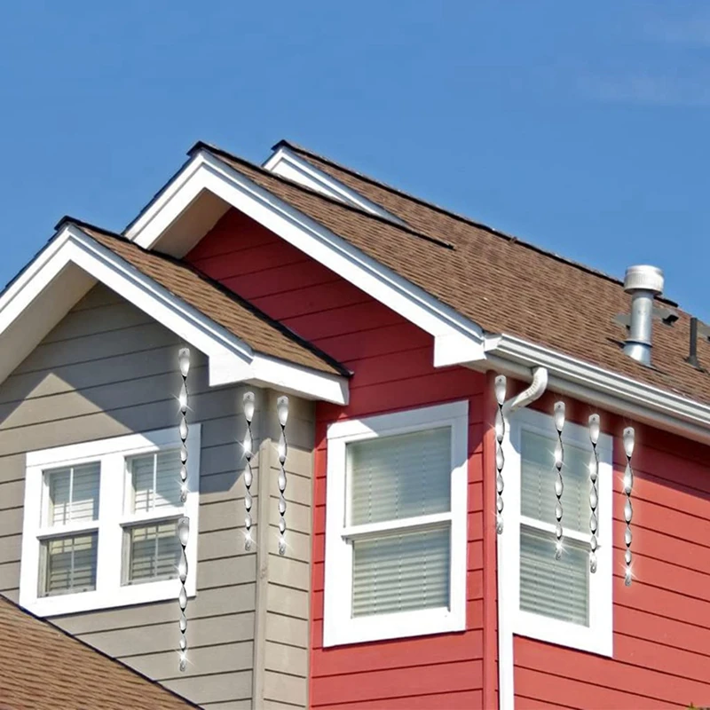 집 창문 정원 마당용 조류 퇴치 반사 공포 막대 장식 스피너 억제 제어 장치, 30 팩