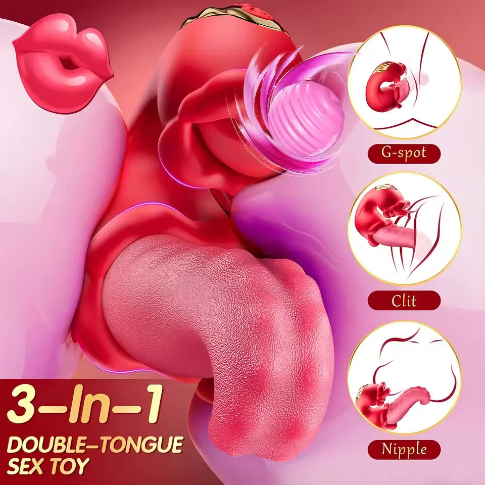 Thrusting اللسان هزاز الإناث لعق سوينغ البظر محفز دسار قوية G-بقعة جهاز تدليك للمهبل لعبة الجنس الكبار للنساء #3