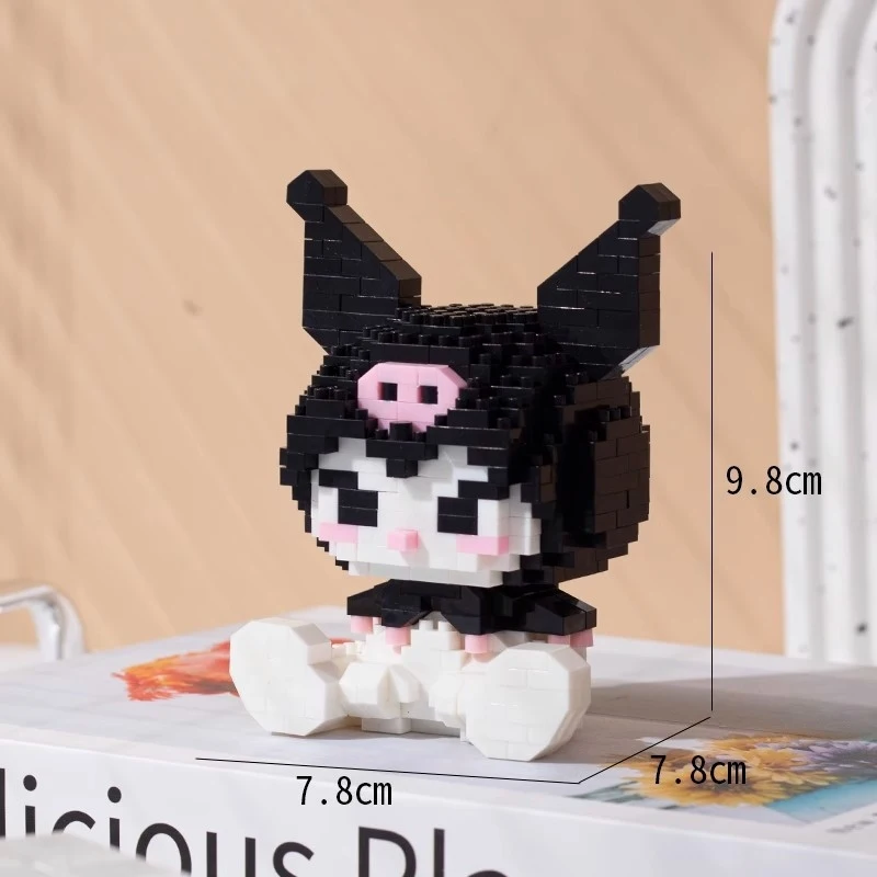 KEEPPLEY Sanrio Anime Hello Kitty My Melody Cinnamoroll Pompompurin Kuromi Building Blocks Girl Kid Holiday Christmas Gift