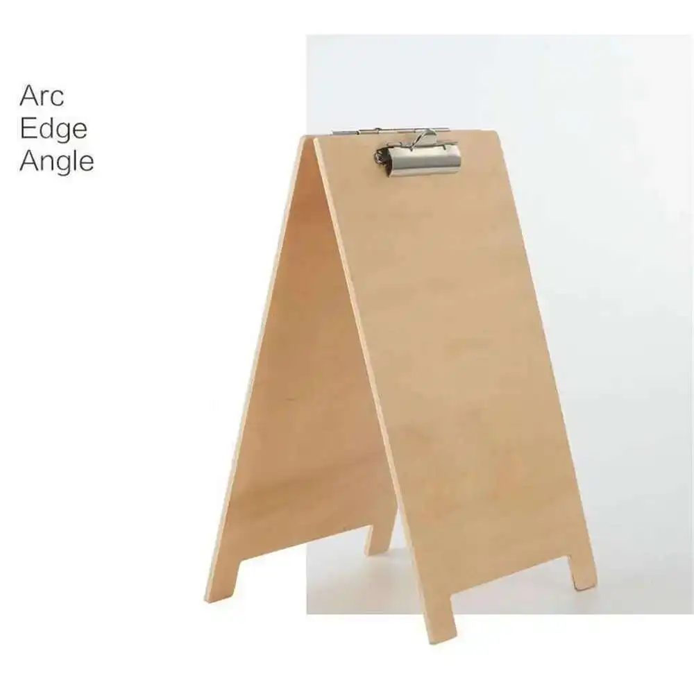 

A5 Wooden Poster Frame Desk Art Photo Display Rack Home Decor Picture Stand Menu Holder Clip