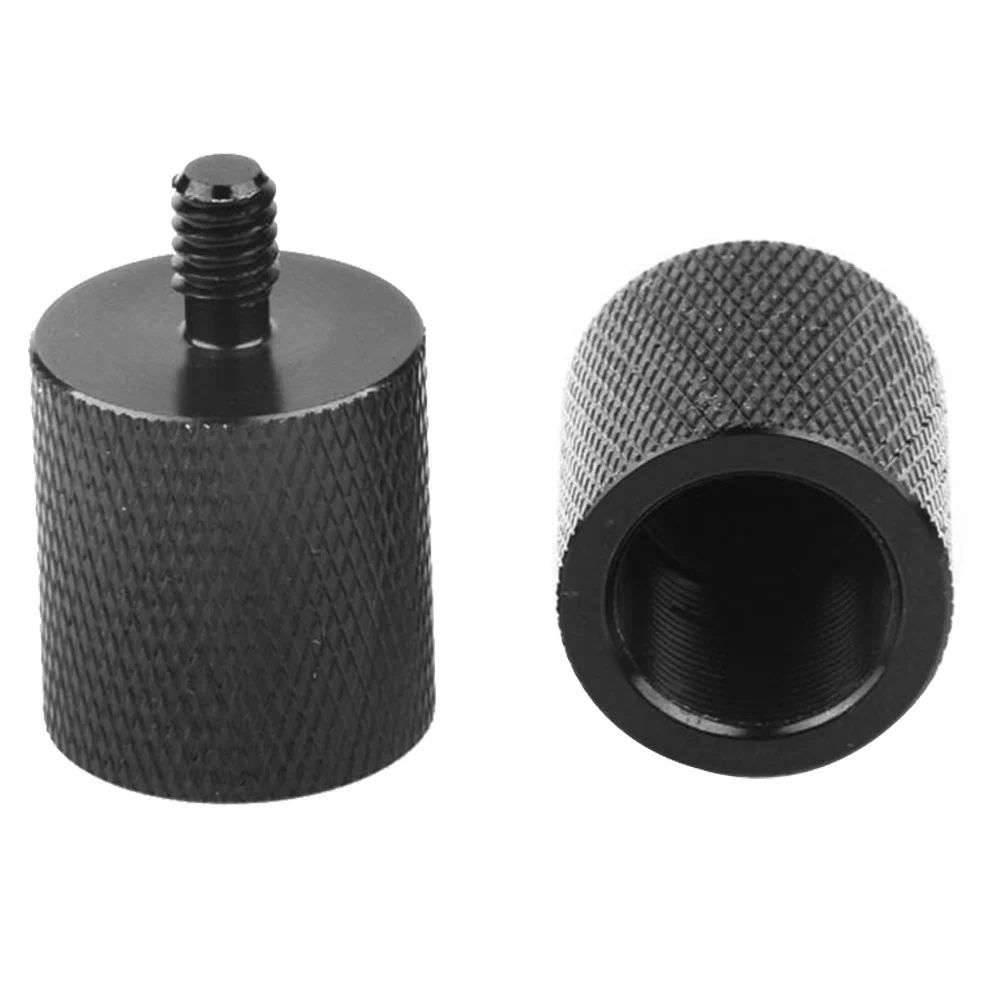 2pcs 5/8" To 1/4" Microphone Rack Screws Metal Mic Stand Adapter Tripod Screw For Camera Monopod Quick Release Plate Aluminum