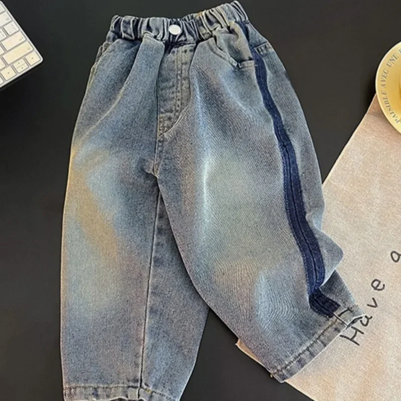 

Boys Jean Pants Long Trousers Cotton 2024 Perfect Spring Autumn Baby's Kids Pants Teenagers Outwear Children's Clothing