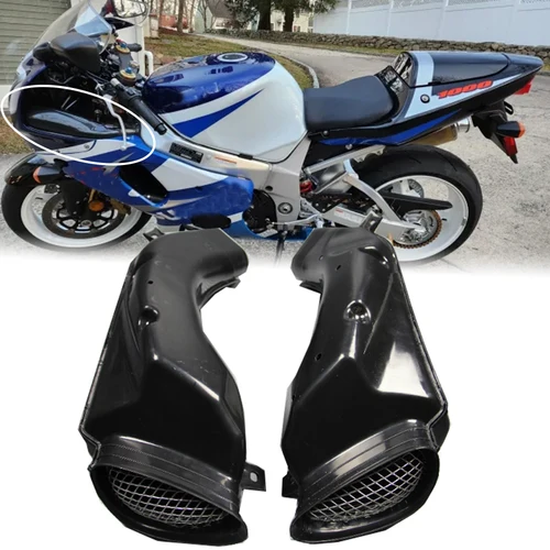 오토바이 램 공기 흡입 커버 튜브 덕트 페어링, 스즈키 GSXR1000 GSX-R 750 1000 GSXR600 2001 2002 2003 GSXR 600 액세서리 