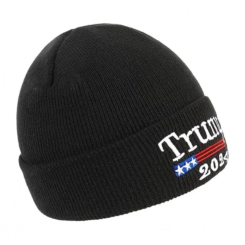 Trump 2024 Beanie Hats Make America Great Again Hat Donald Trump USA MAGA Cap Ski Winter Knit Hats for Men Women