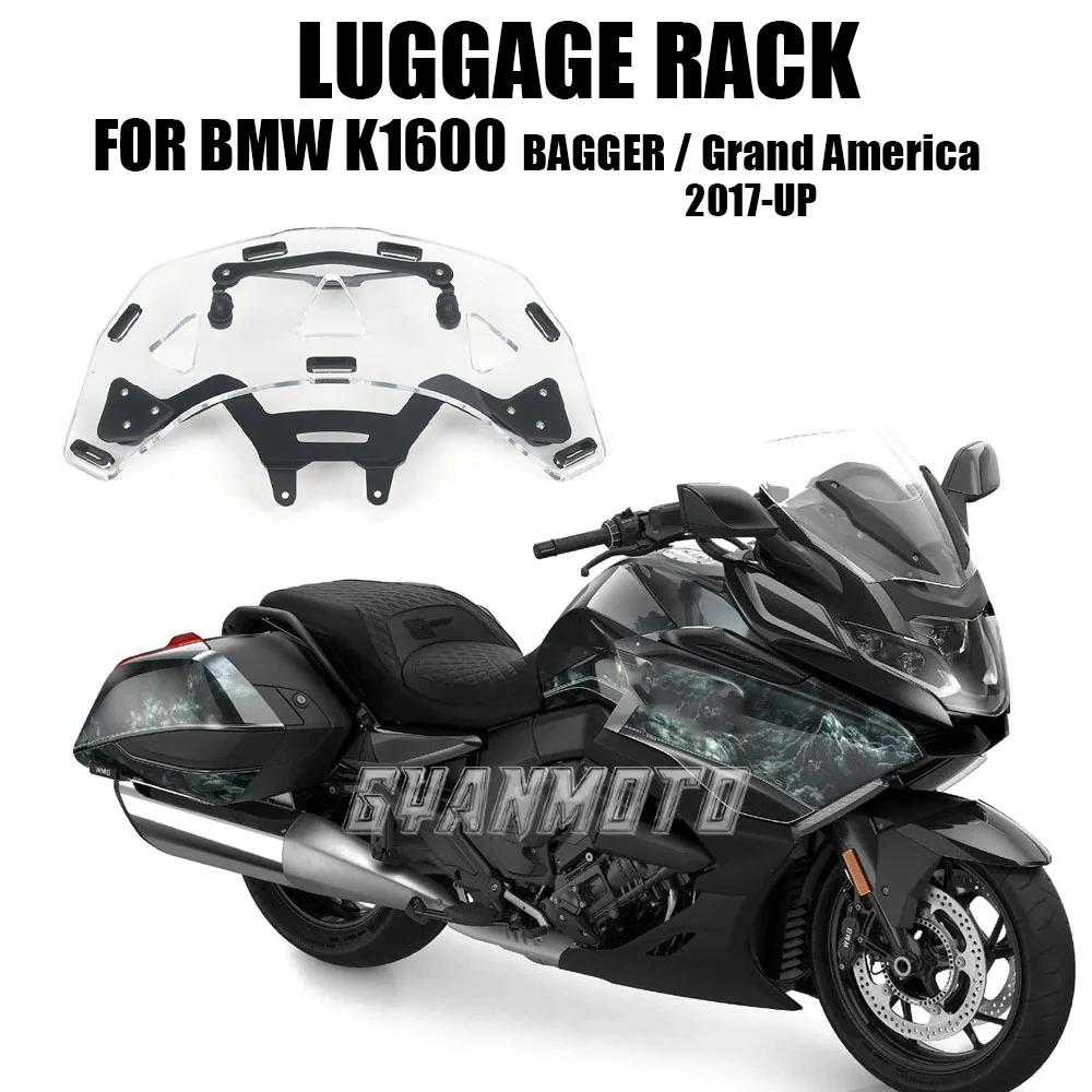 

Motorcycle Rear Top Case Trunk Additional Luggage Rack Tour Pack Shelf For BMW K1600 Grand America K1600GA K 1600 BAGGER 2017-UP