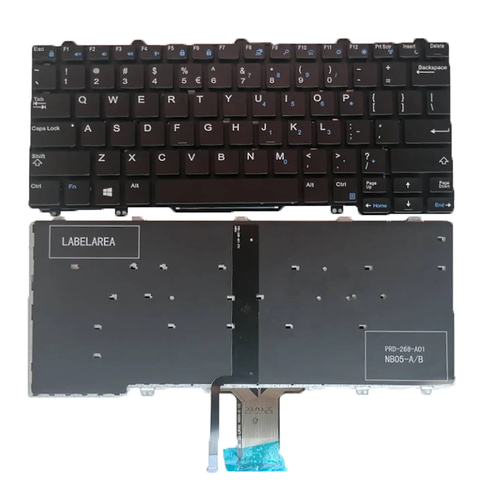 New US Keyboard For Dell E5270 E7270 7275 XPS 12 9250 E9250